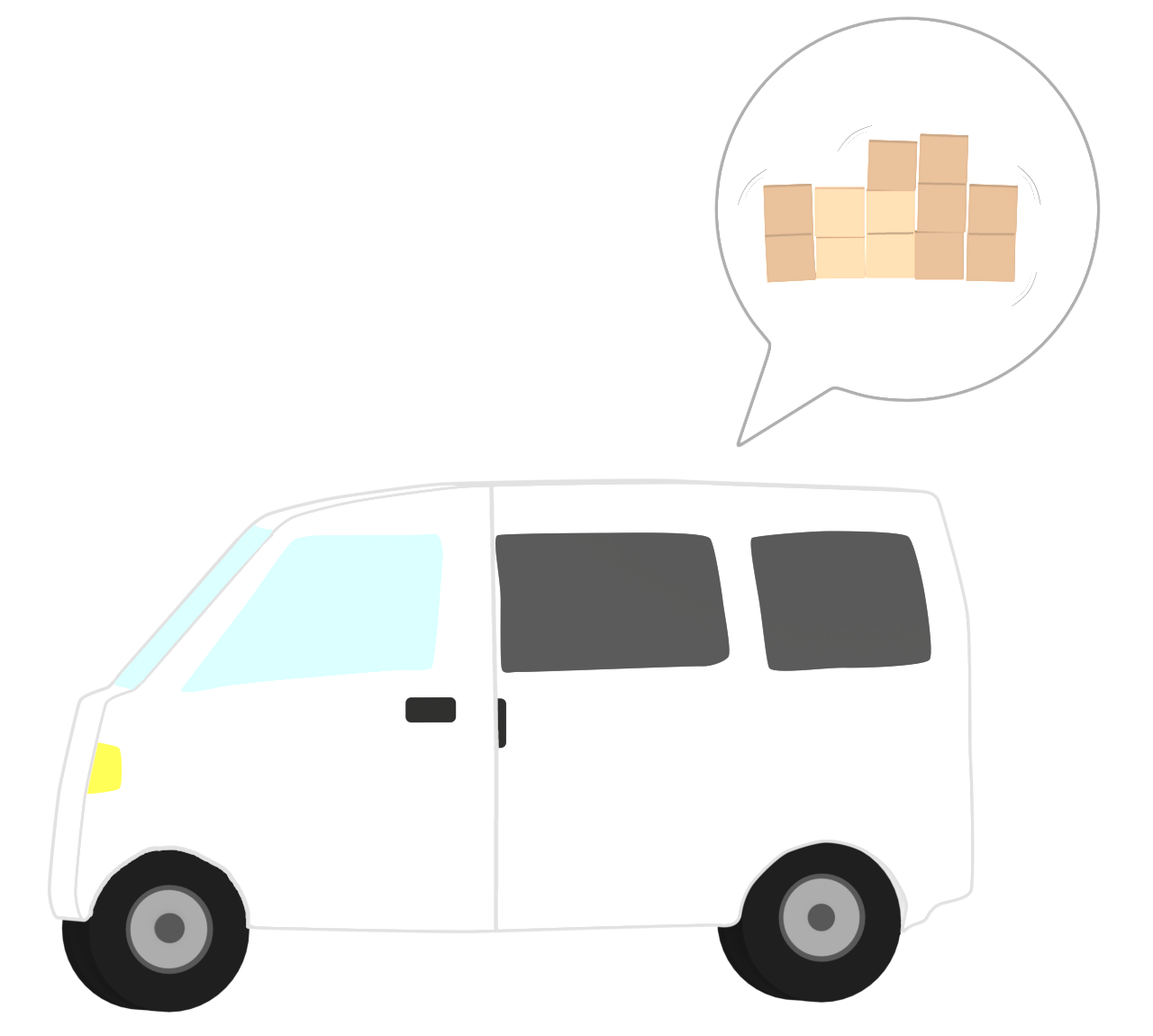 商用車のイラスト
