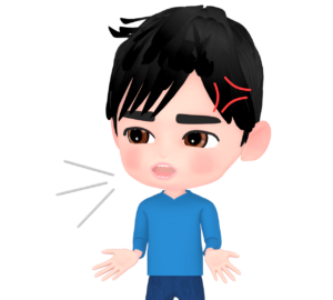 愚痴を言う男性のイラスト