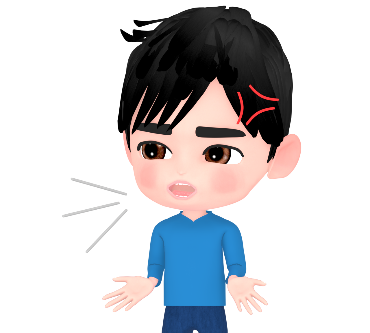 愚痴を言う男性のイラスト