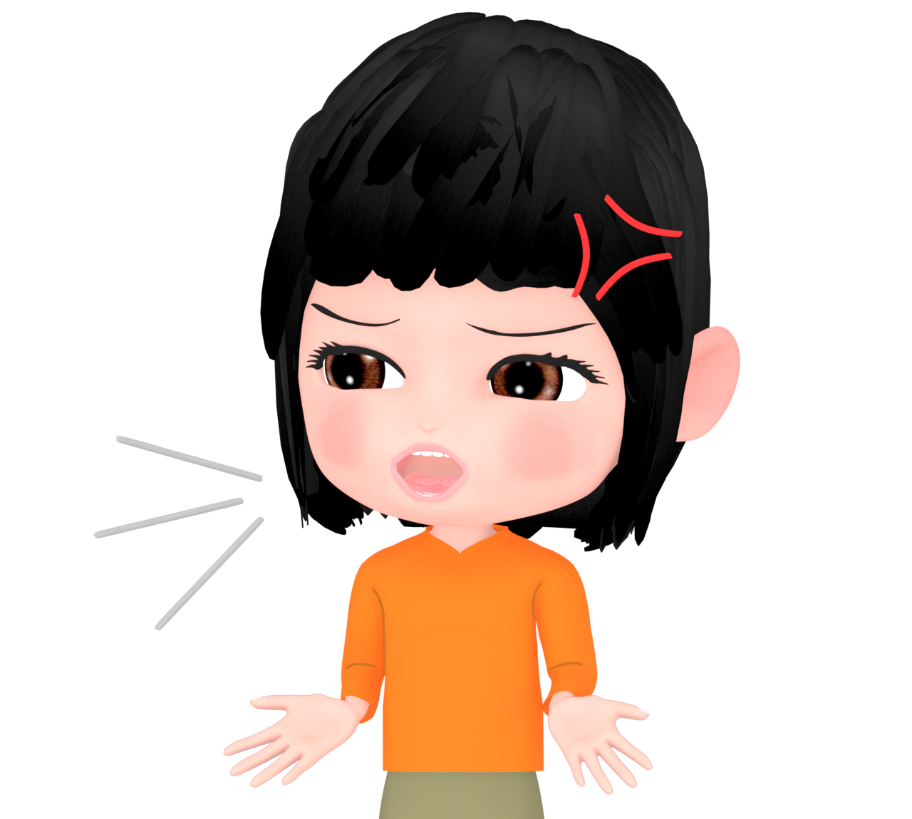 愚痴を話す女性のイラスト