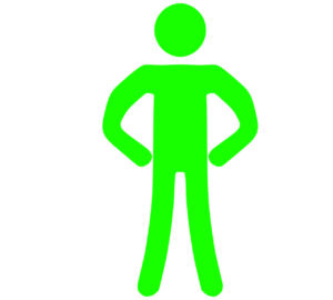 自信がある人のマーク