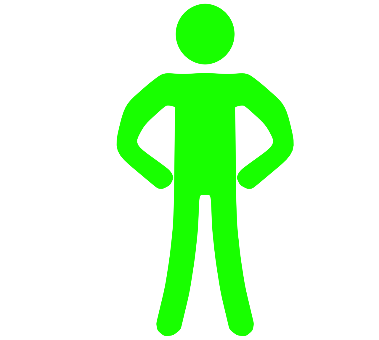 自信がある人のマーク