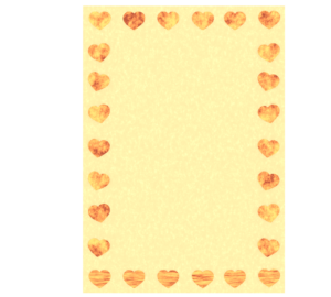 クッキーのフレーム背景のイラスト