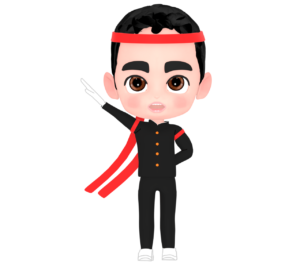 かっこいい応援団のイラスト