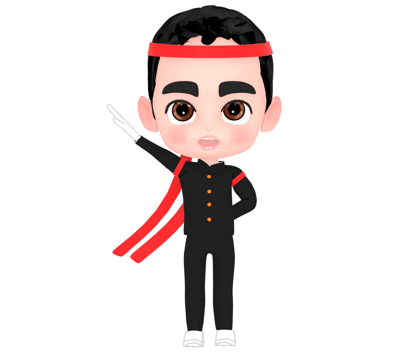 かっこいい応援団のイラスト