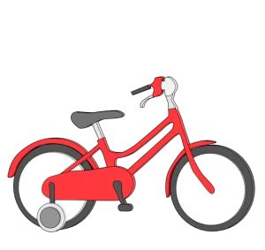 カッコいい子供用自転車のイラスト