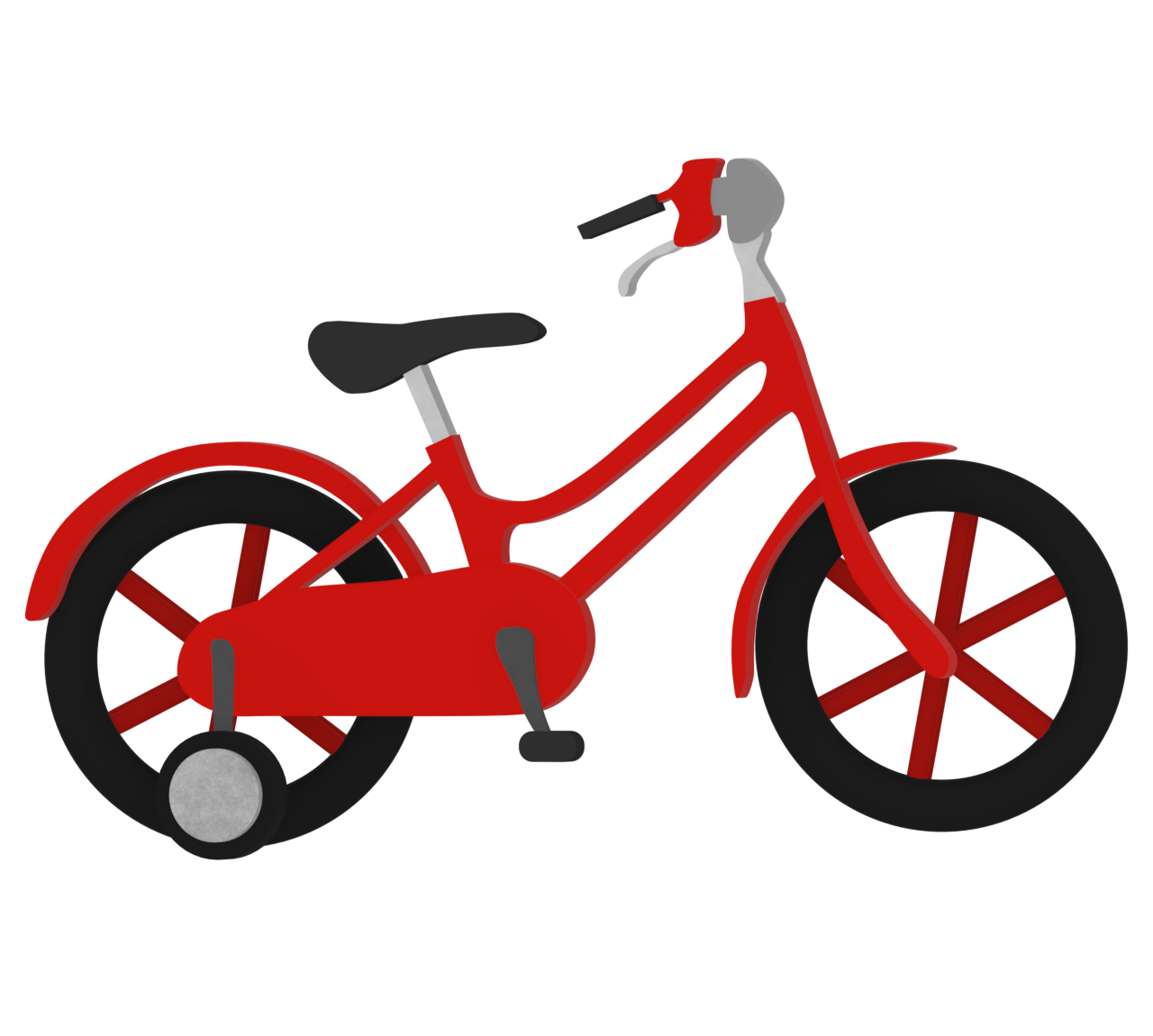 カッコいい子供用自転車のイラスト