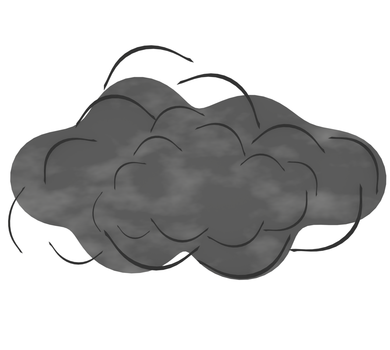 かっこいい雲のイラスト