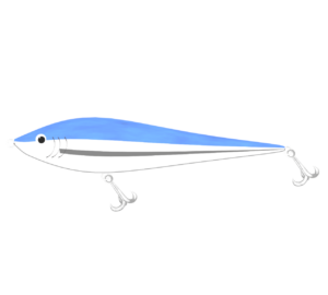 かっこいいルアーのイラスト