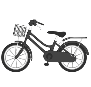 かっこいいママチャリのイラスト
