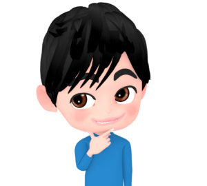 キリッとした顔の男性のイラスト