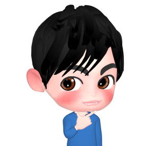 キリッとカッコよくきめている男性のイラスト