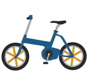 カッコいいミニベロ自転車のイラスト