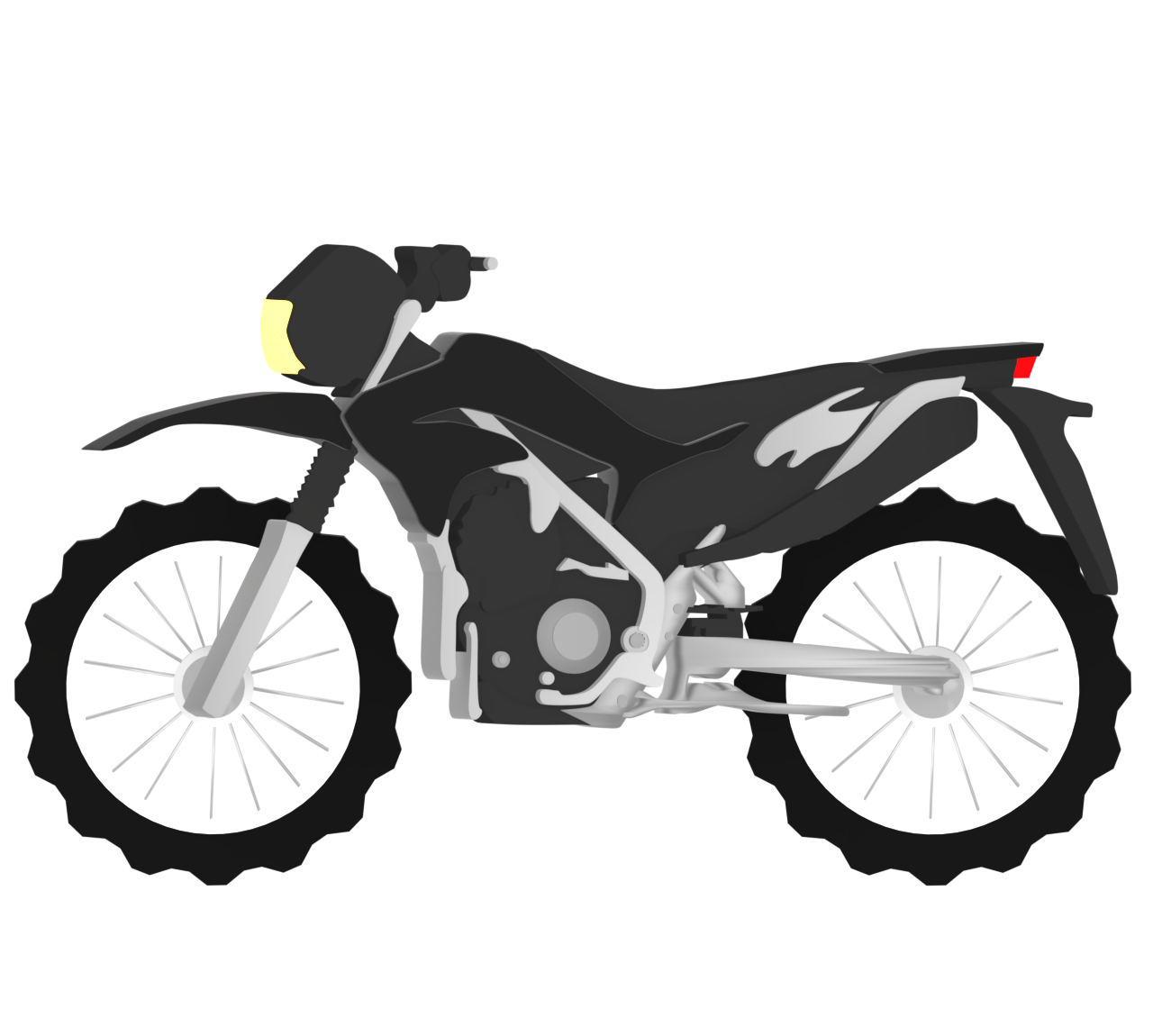 かっこいいオフロードバイクのイラスト