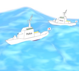 かっこいい巡視船・海上保安庁のイラスト