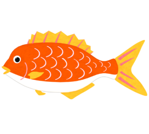 かっこいい鯛のイラスト