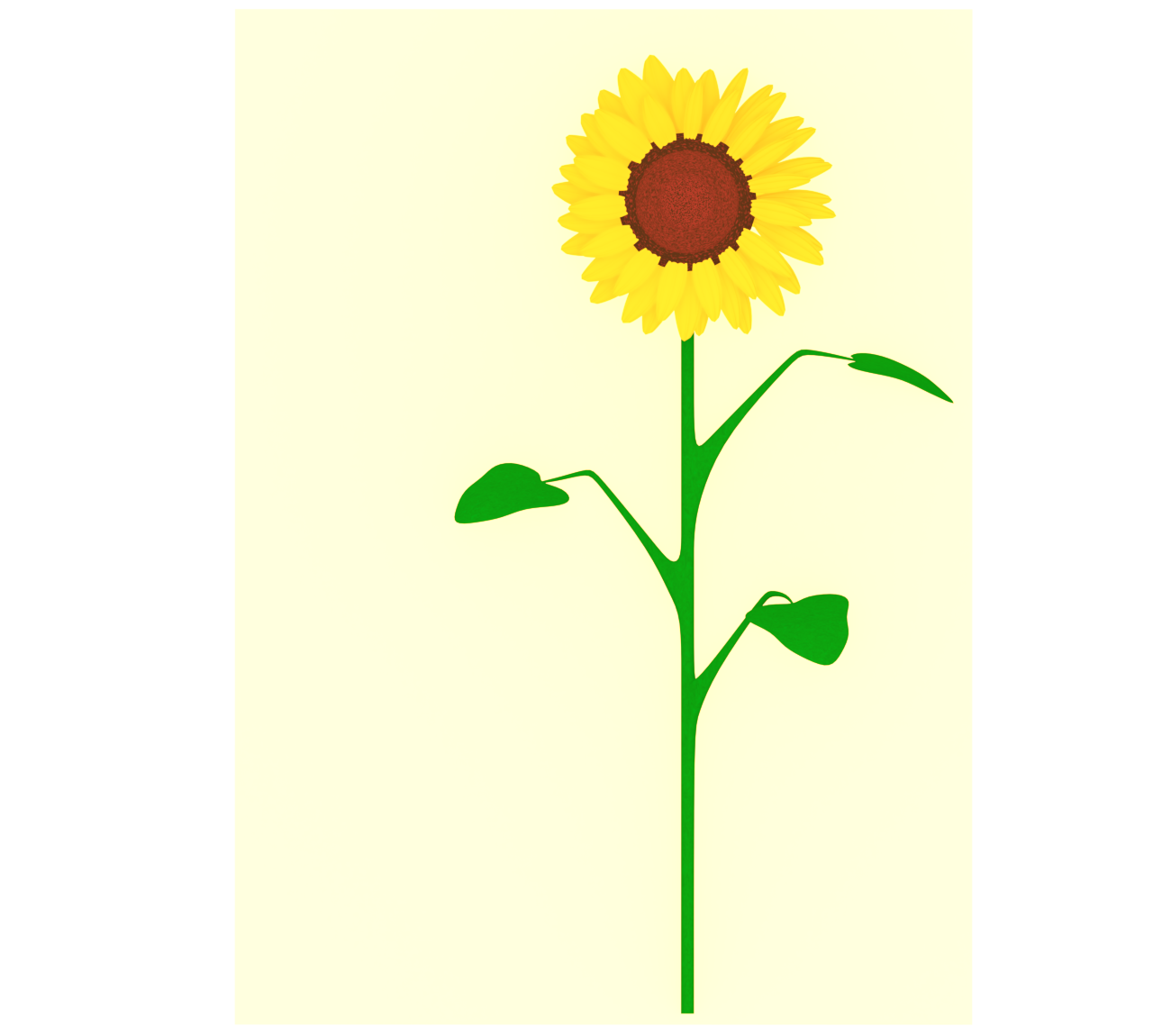 かっこいい向日葵のテンプレート