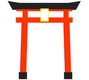 かっこいい鳥居のイラスト