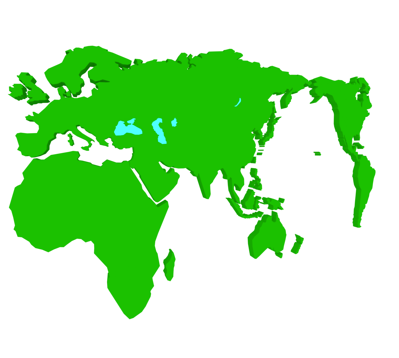 かっこいい世界地図のイラスト