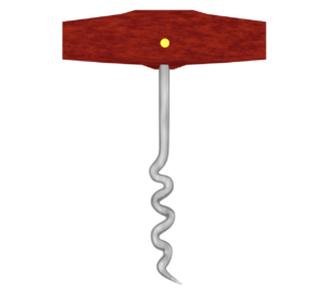 コルク抜きのイラスト