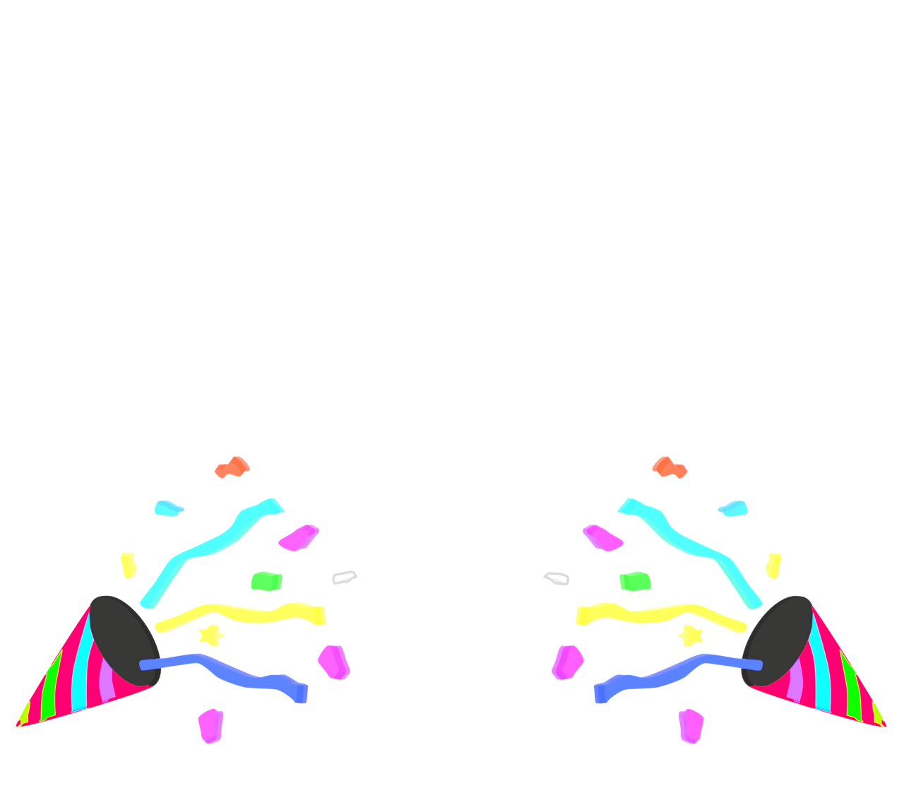 飛び出すクラッカーのイラスト