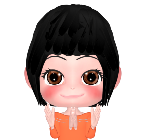 パチパチと拍手する女性のイラスト