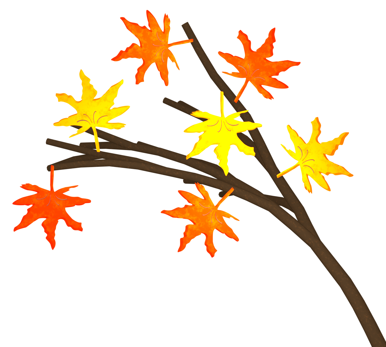 かわいい紅葉のイラスト