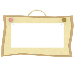 かわいい板のボードのイラスト