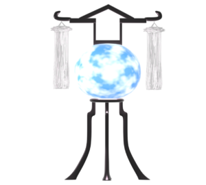 かわいい盆提灯のイラスト