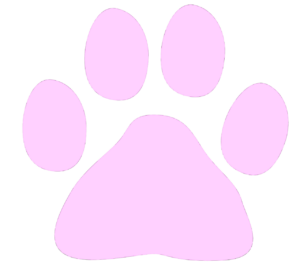かわいい猫の肉球のイラスト