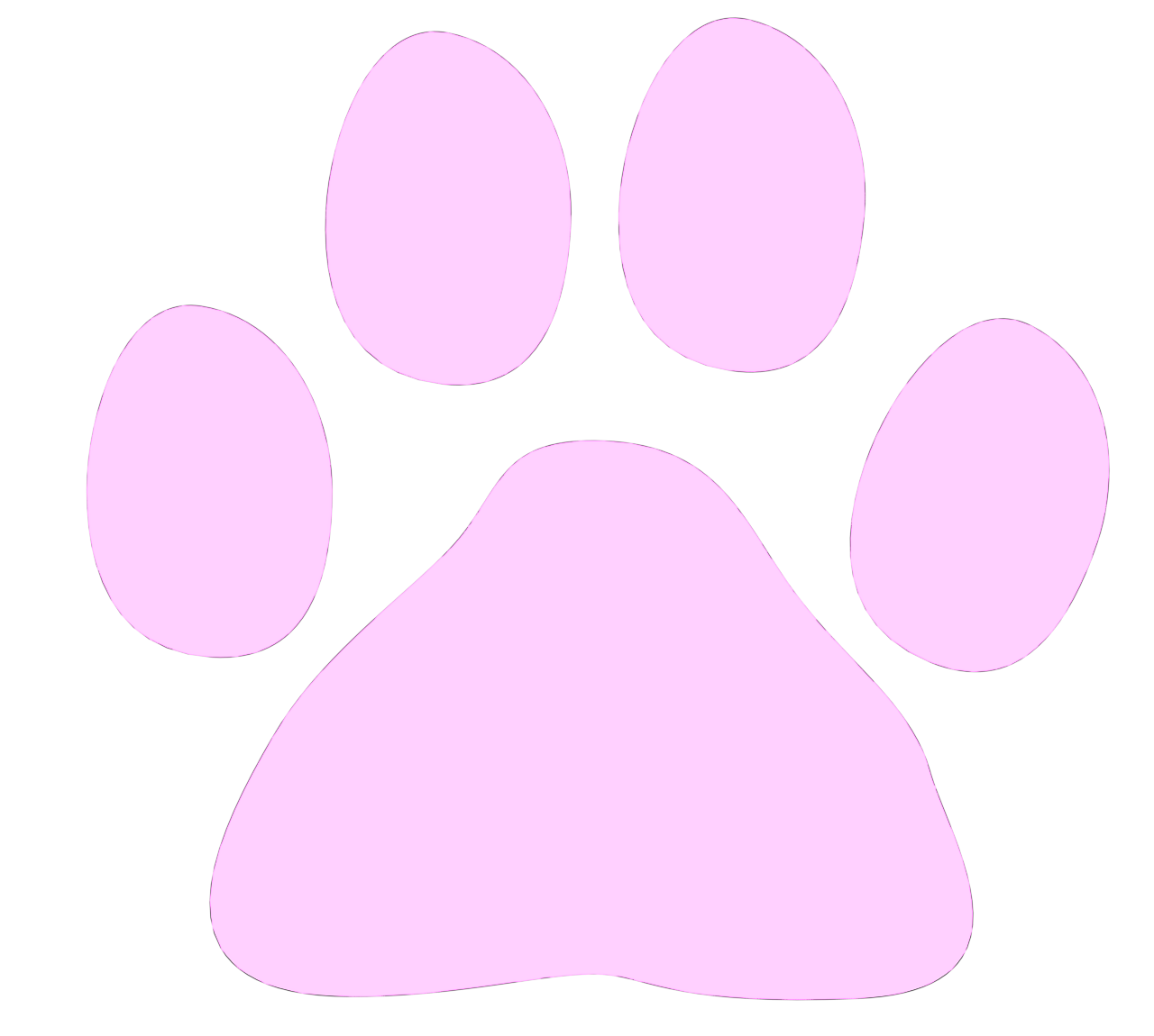 かわいい猫の肉球のイラスト