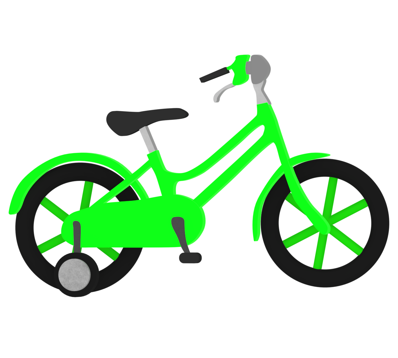 かわいい子ども用自転車のイラスト