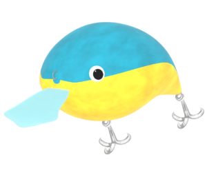かわいいクランクベイトのイラスト