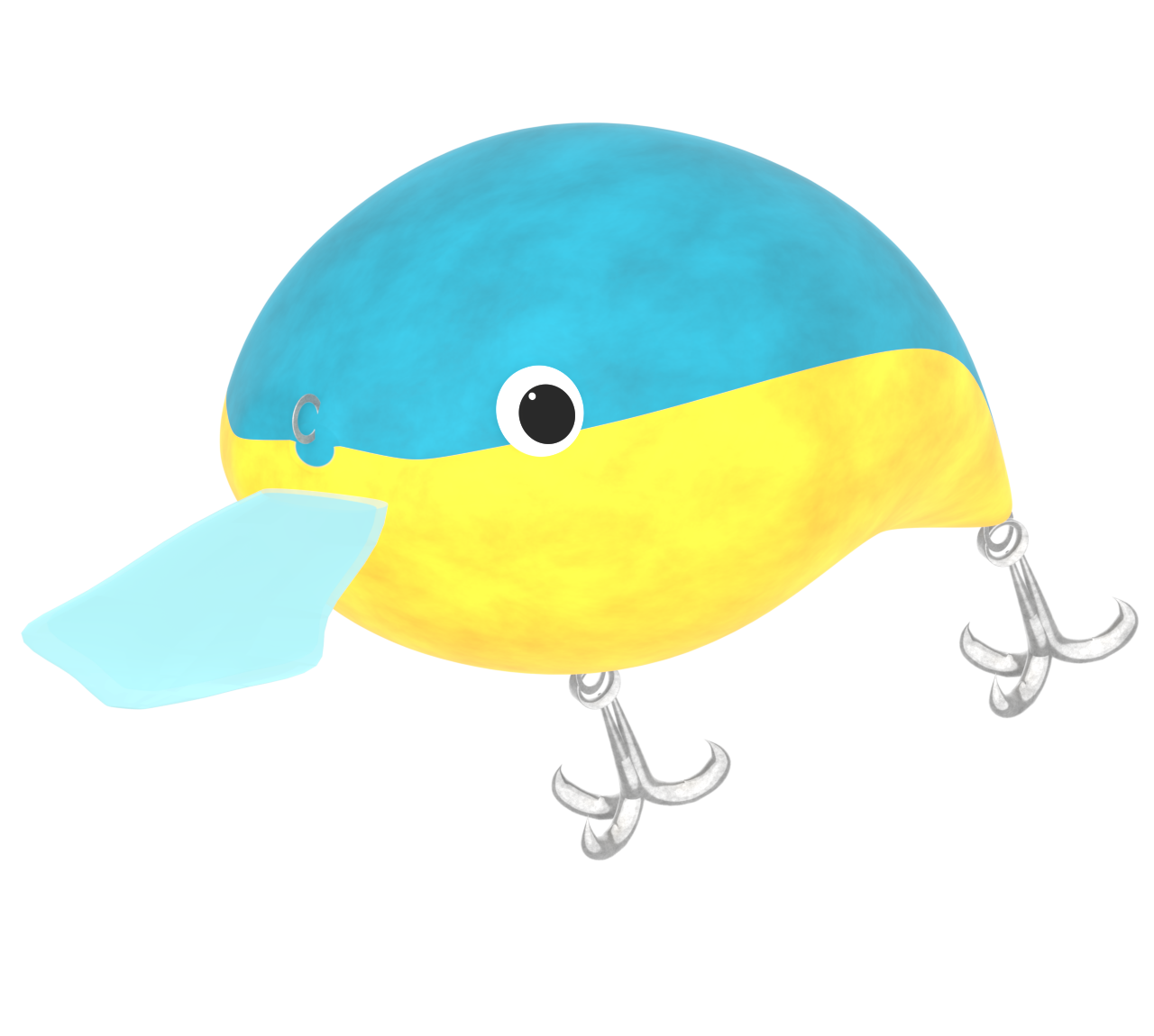 かわいいクランクベイトのイラスト