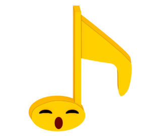 かわいい音符のイラスト