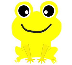 かわいいカエルのイラスト