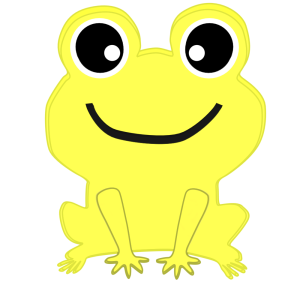 かわいいカエルのイラスト