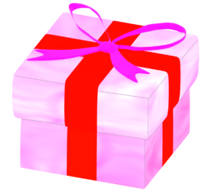 かわいいプレゼント箱のイラスト