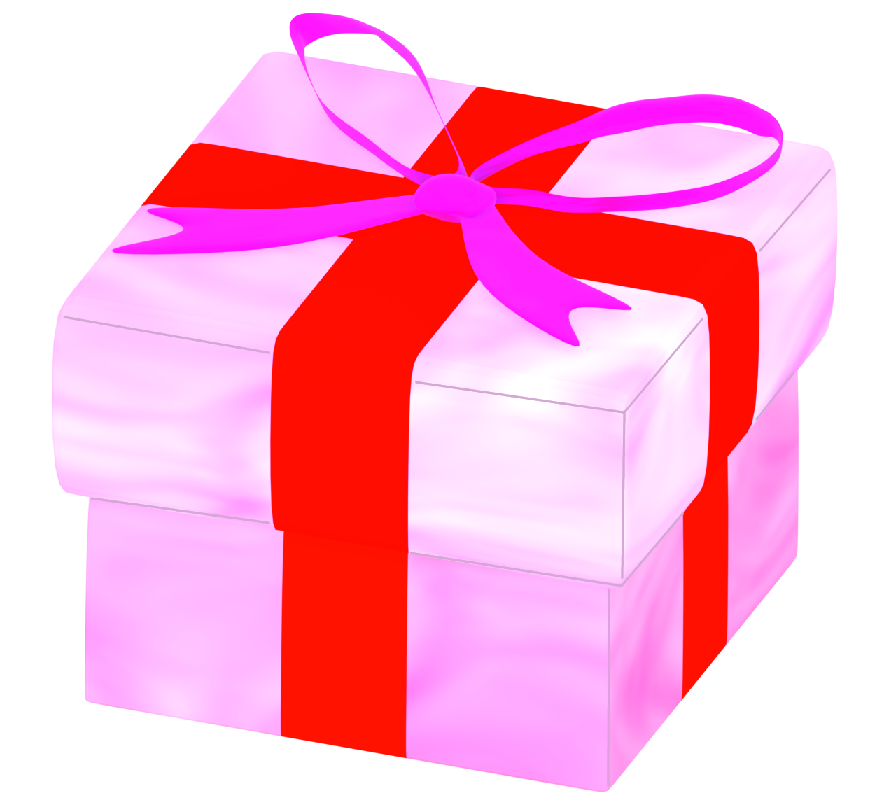 かわいいプレゼント箱のイラスト