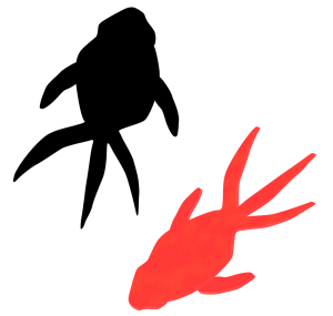 かわいい金魚のイラスト