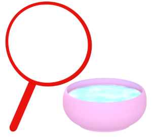 可愛い金魚すくいのポイのイラスト