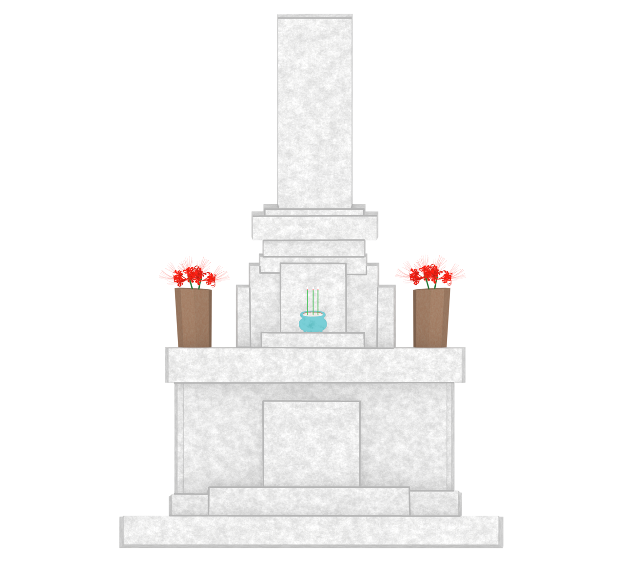 かわいいお墓のイラスト