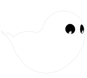 ハロウィンの可愛いオバケのイラスト