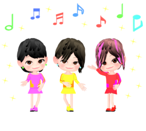 かわいいアイドルのイラスト