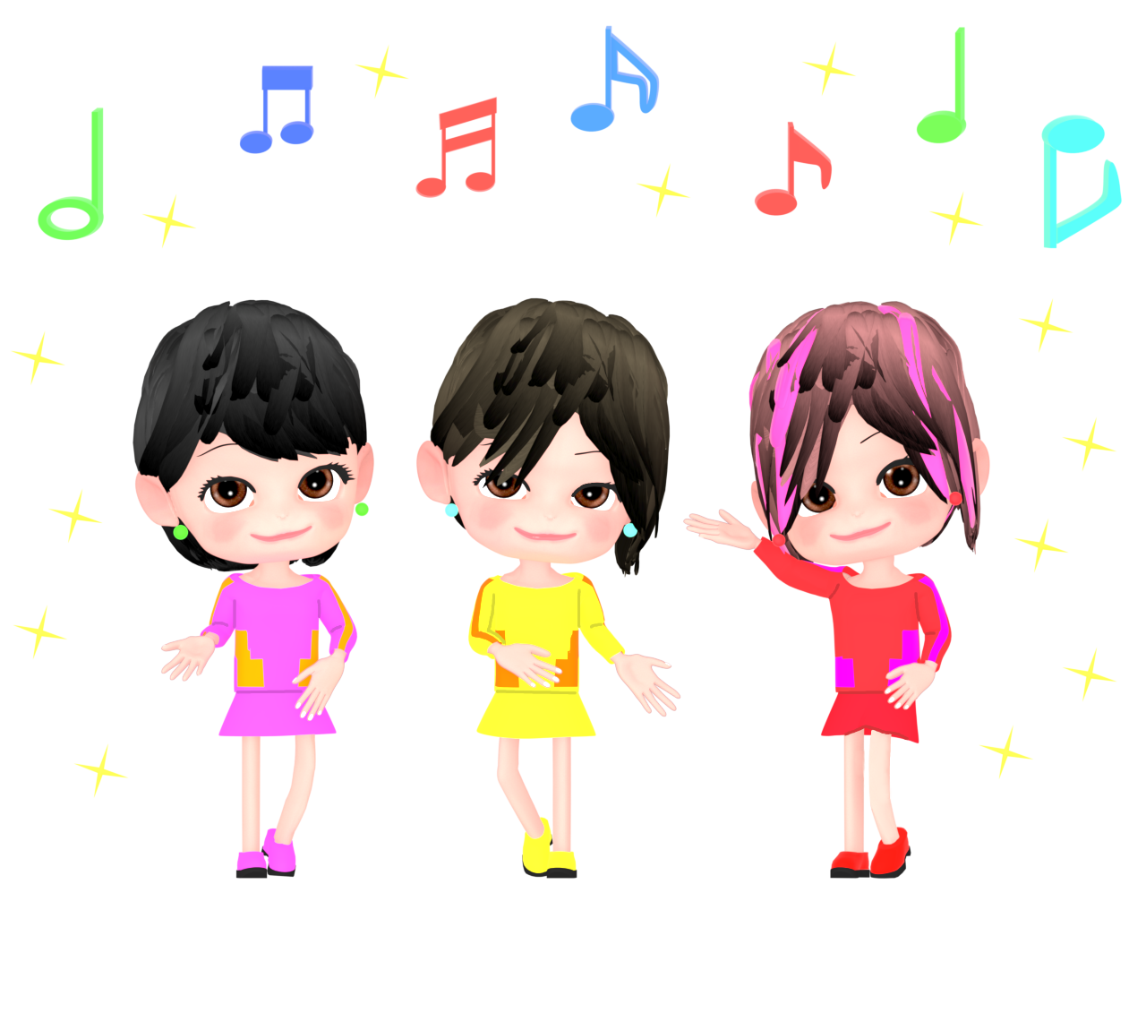 かわいいアイドルのイラスト