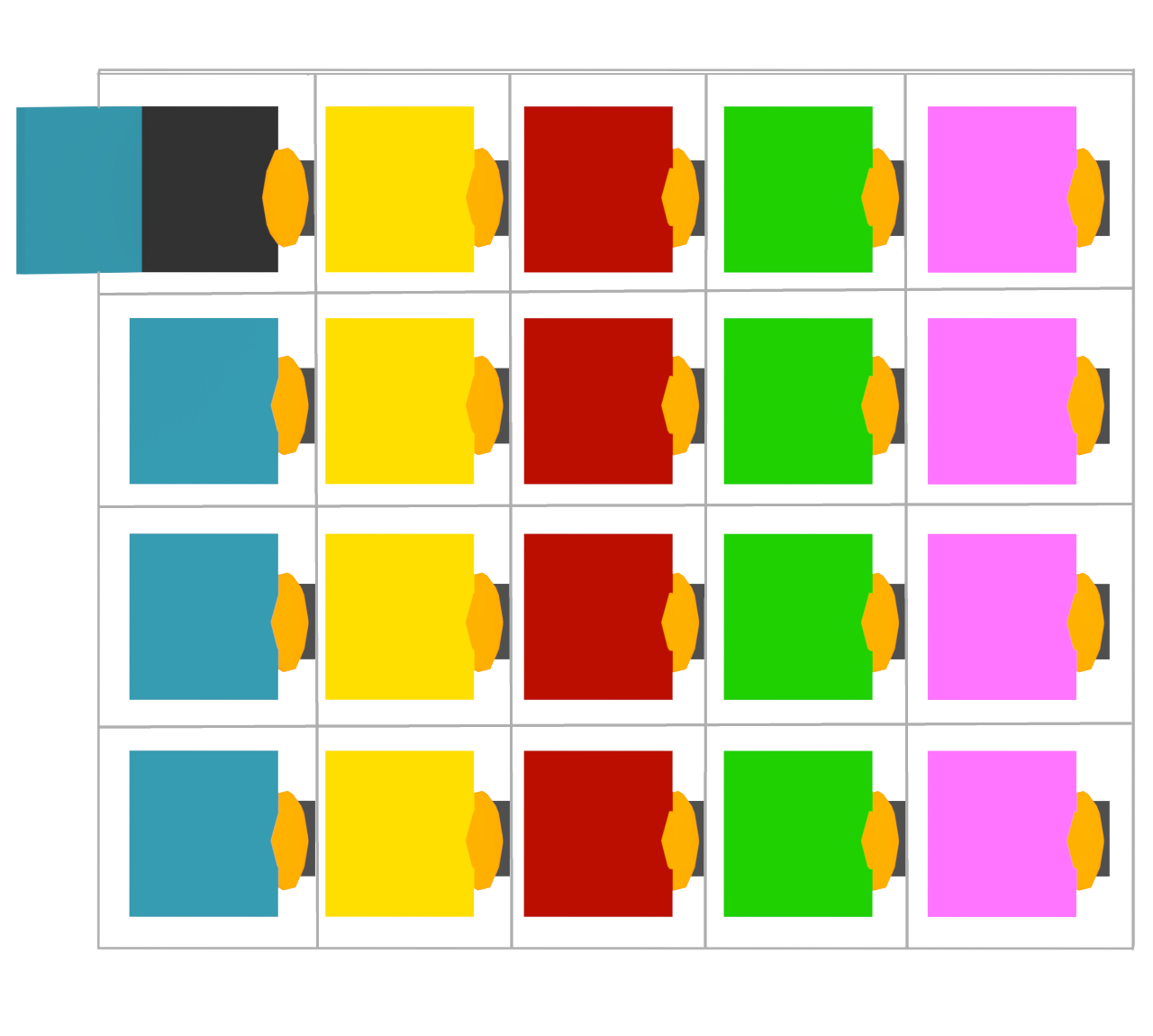 かわいいロッカーのイラスト