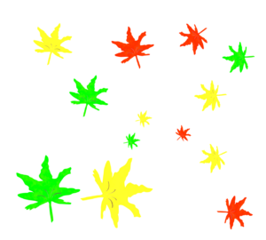 可愛いもみじの背景