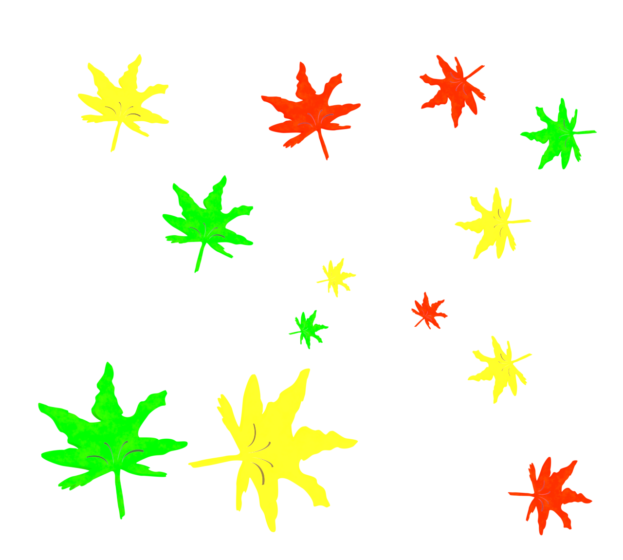 可愛いもみじの背景