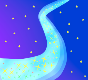 かわいい天の川のイラスト