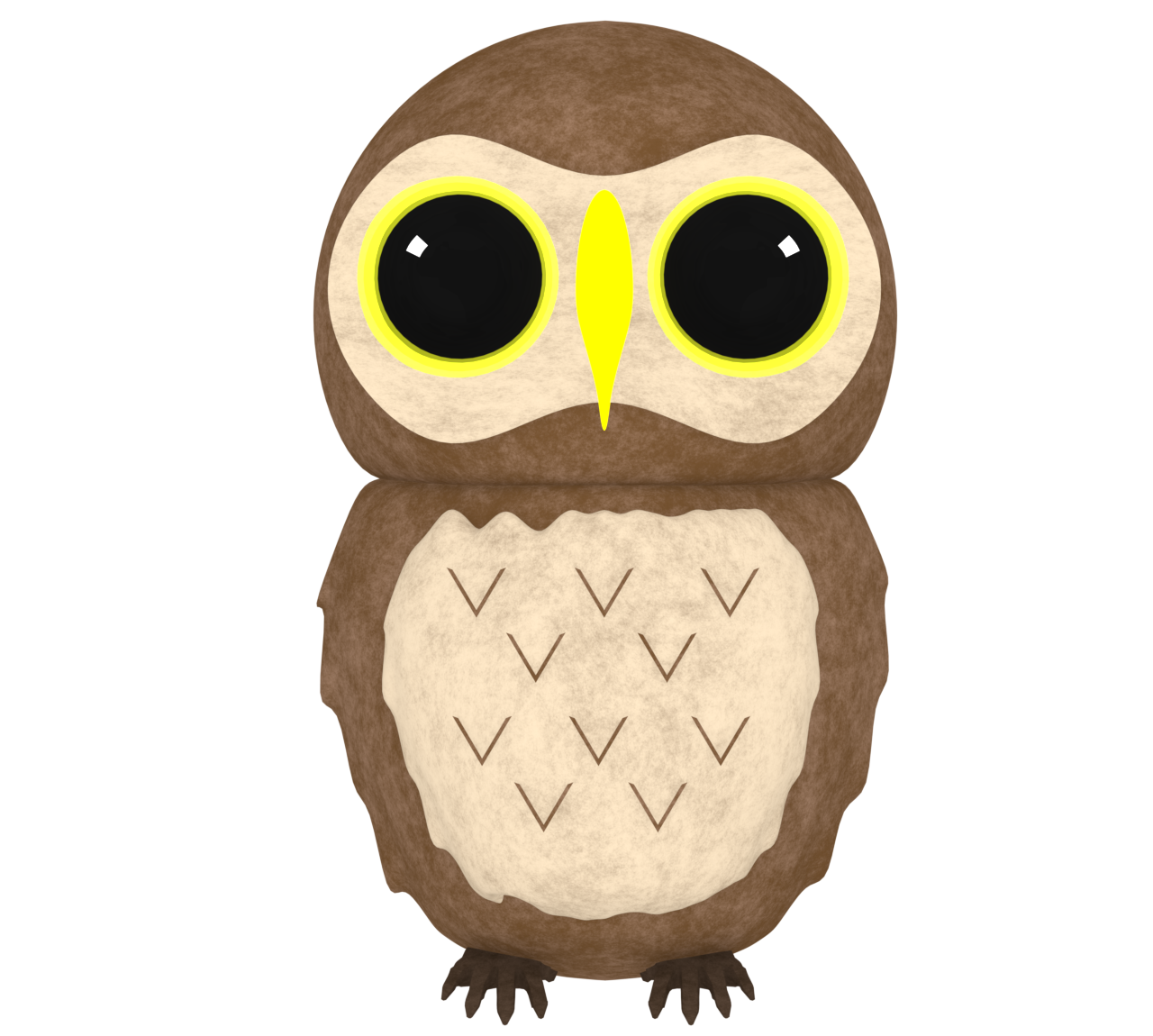 かわいいフクロウのイラスト
